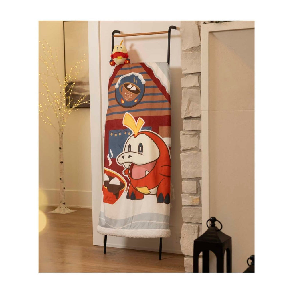 Fuecoco Pokémon Holiday Throw Blanket