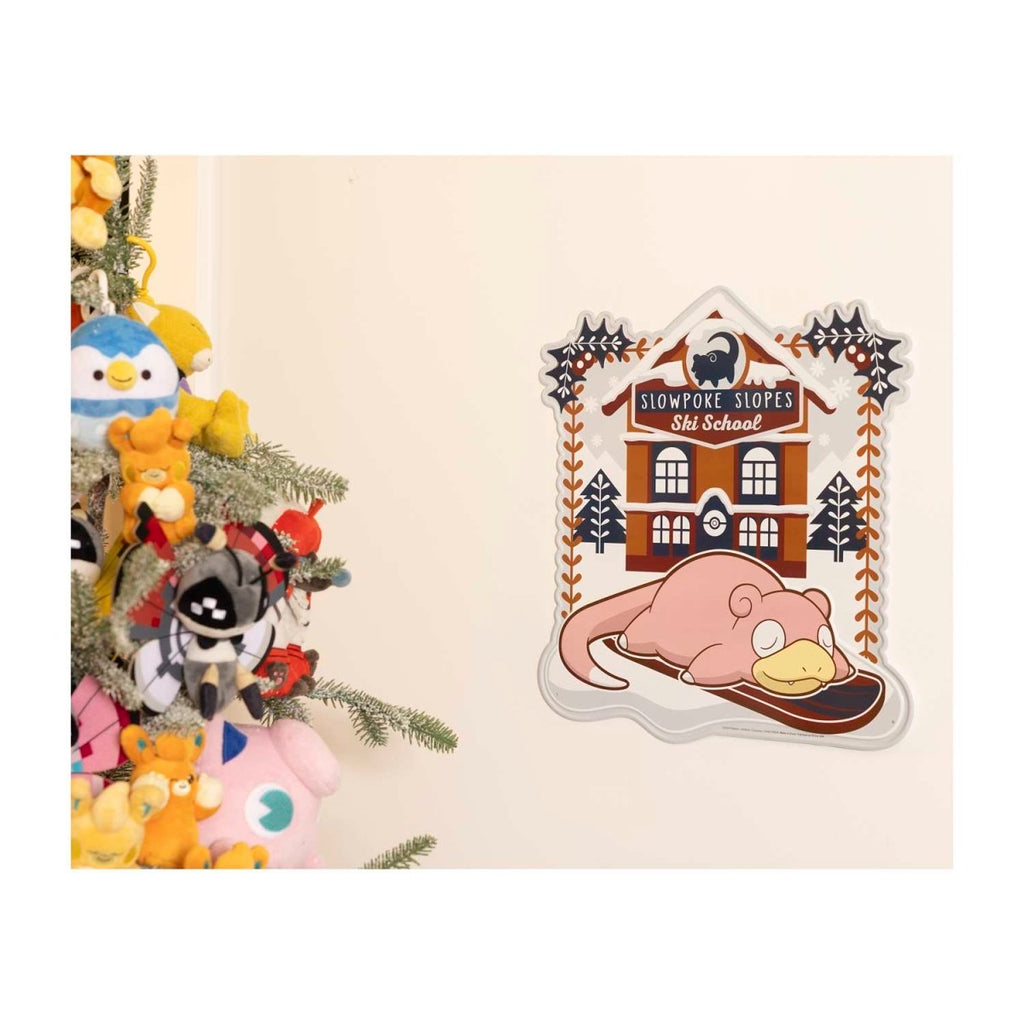 Slowpoke Slopes Pokémon Holiday Metal Sign