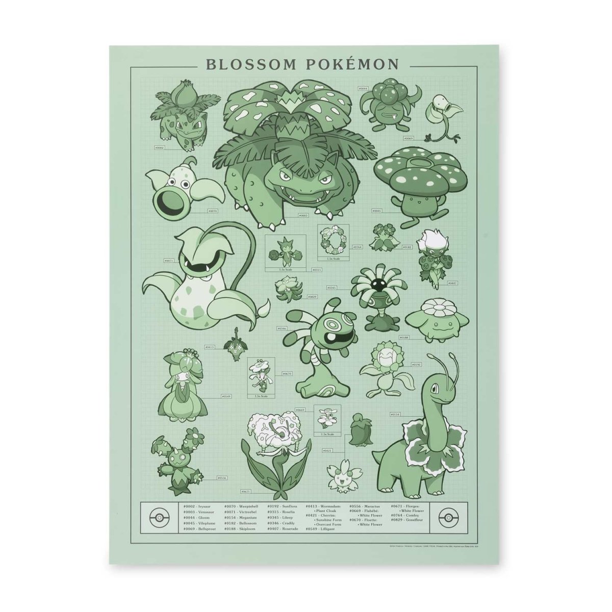 Pokémon Researcher: Blossom Pokémon Poster