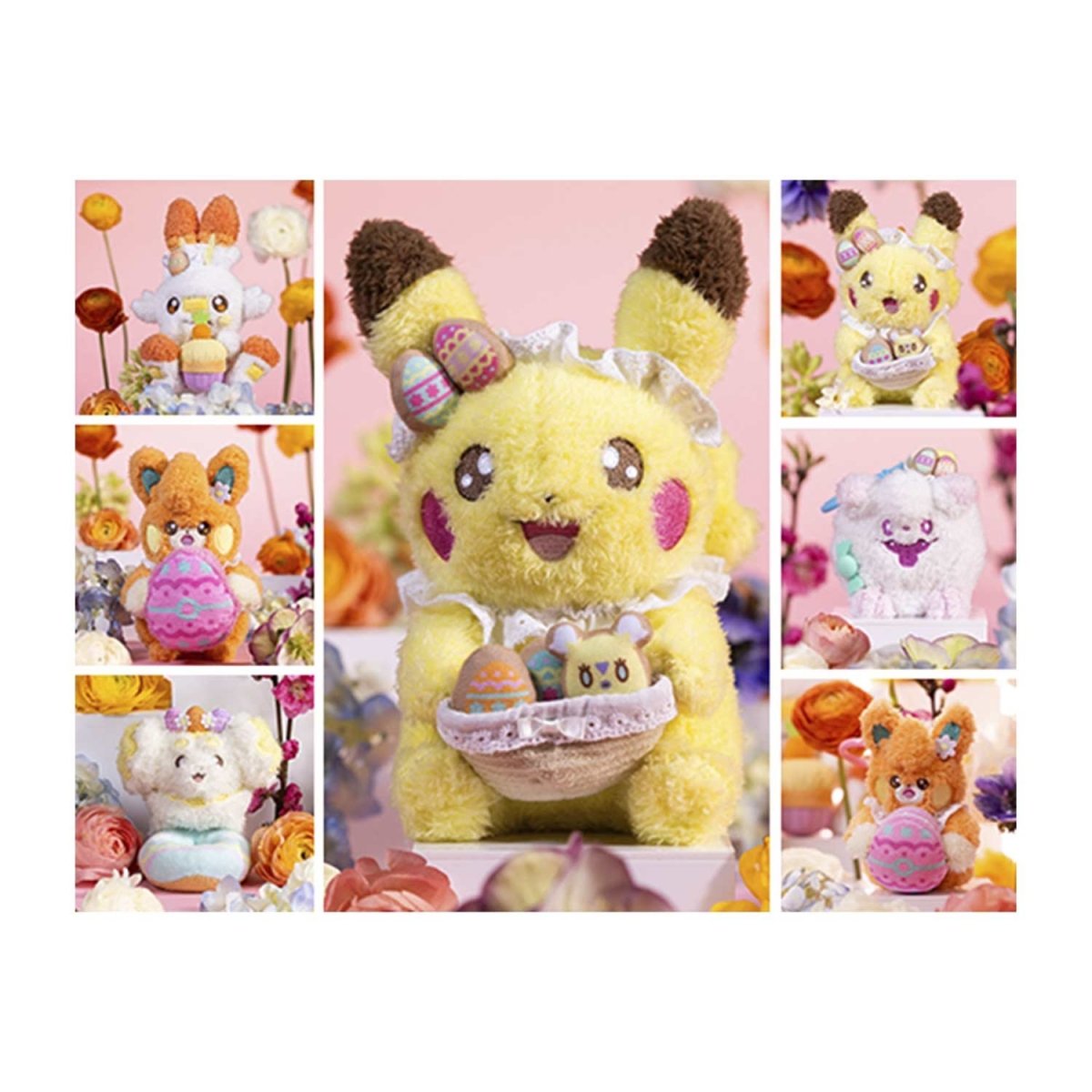 Pikachu Happy Spring Plush Key Chain (2024)