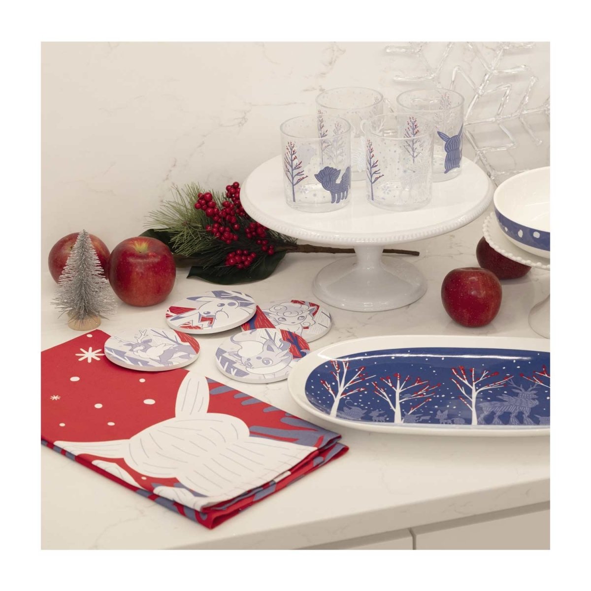 Pokémon Winter Woodland Coasters (4-Pack)