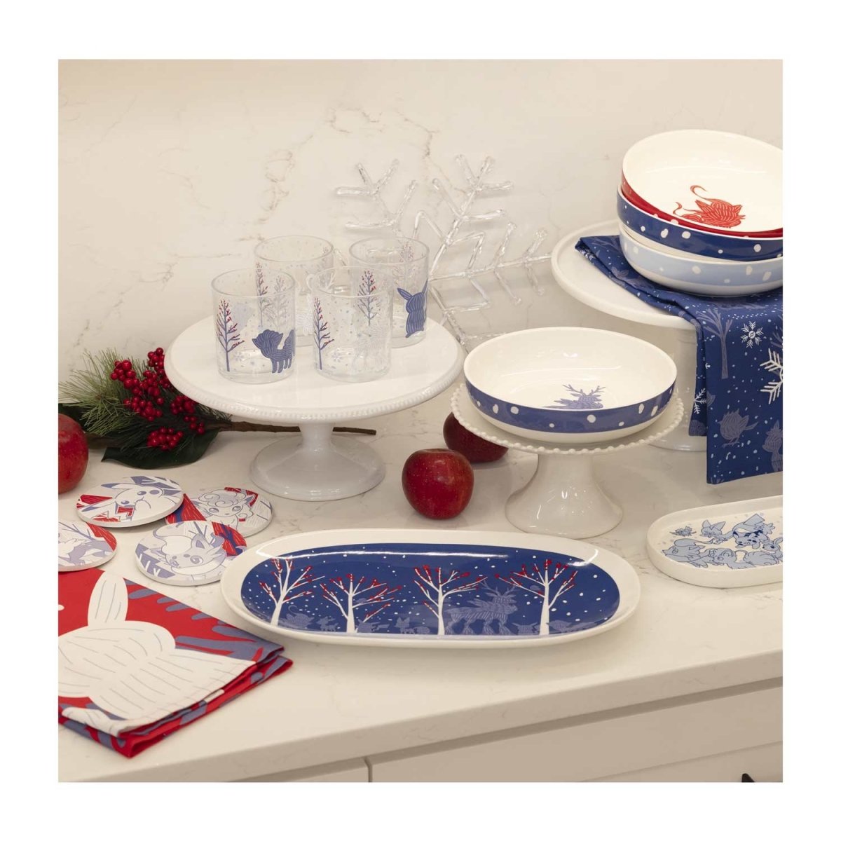 Pokémon Winter Woodland Serving Platter