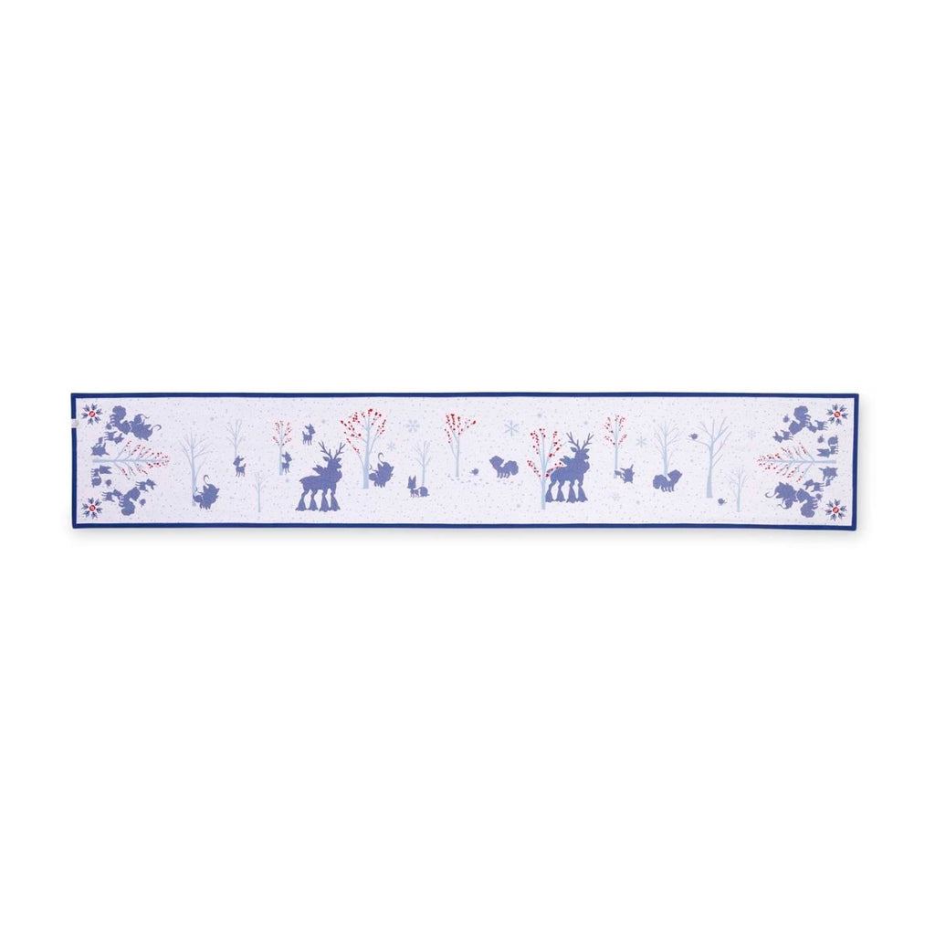 Pokémon Winter Woodland White Table Runner
