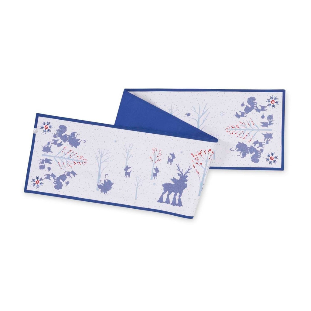 Pokémon Winter Woodland White Table Runner