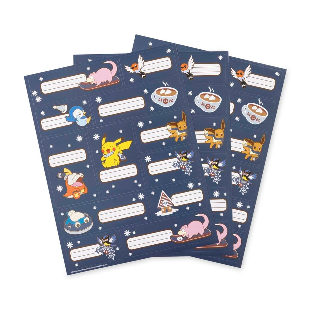 Pokémon Holiday Gift Labels (3 Sheets)
