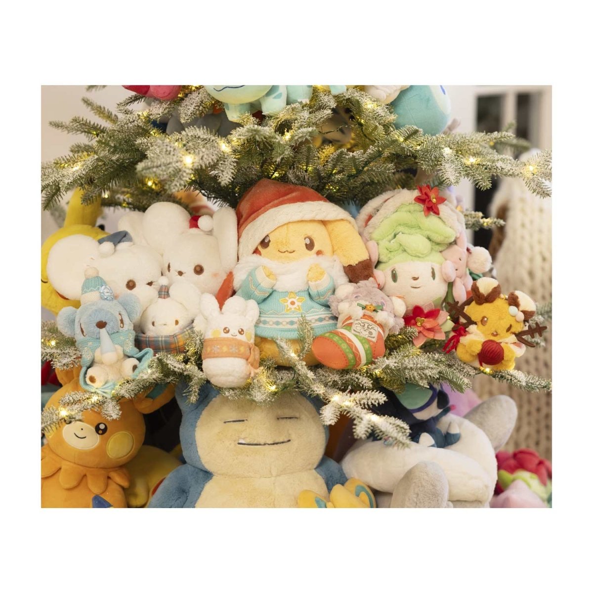 Pawmi Snowman Pokémon Holiday Plush Key Chain