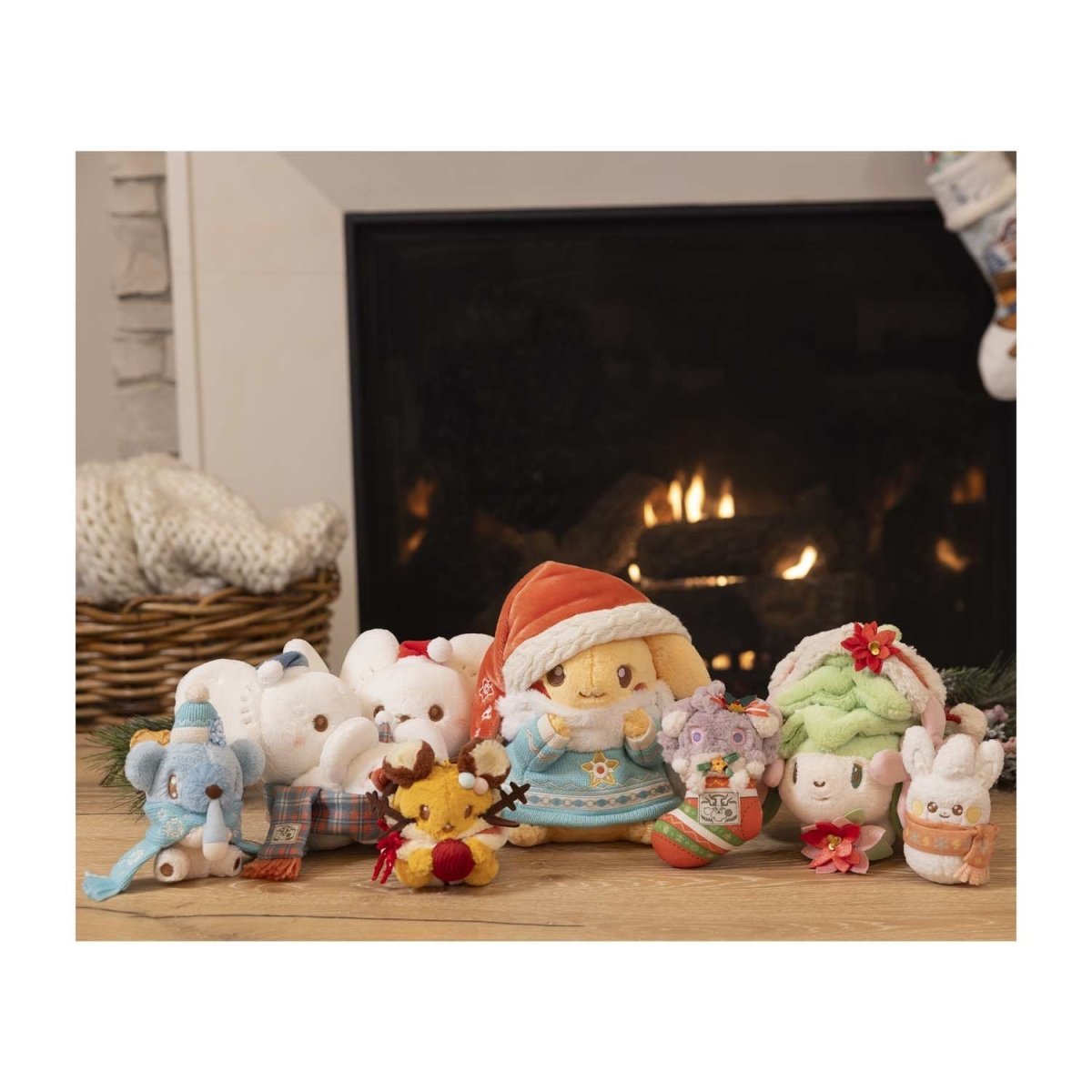 Pawmi Snowman Pokémon Holiday Plush Key Chain