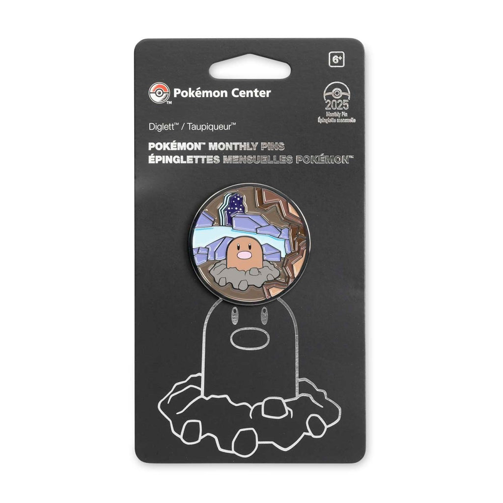 Diglett Pokémon Monthly Pins: Habitat Pin (10 Of 12)