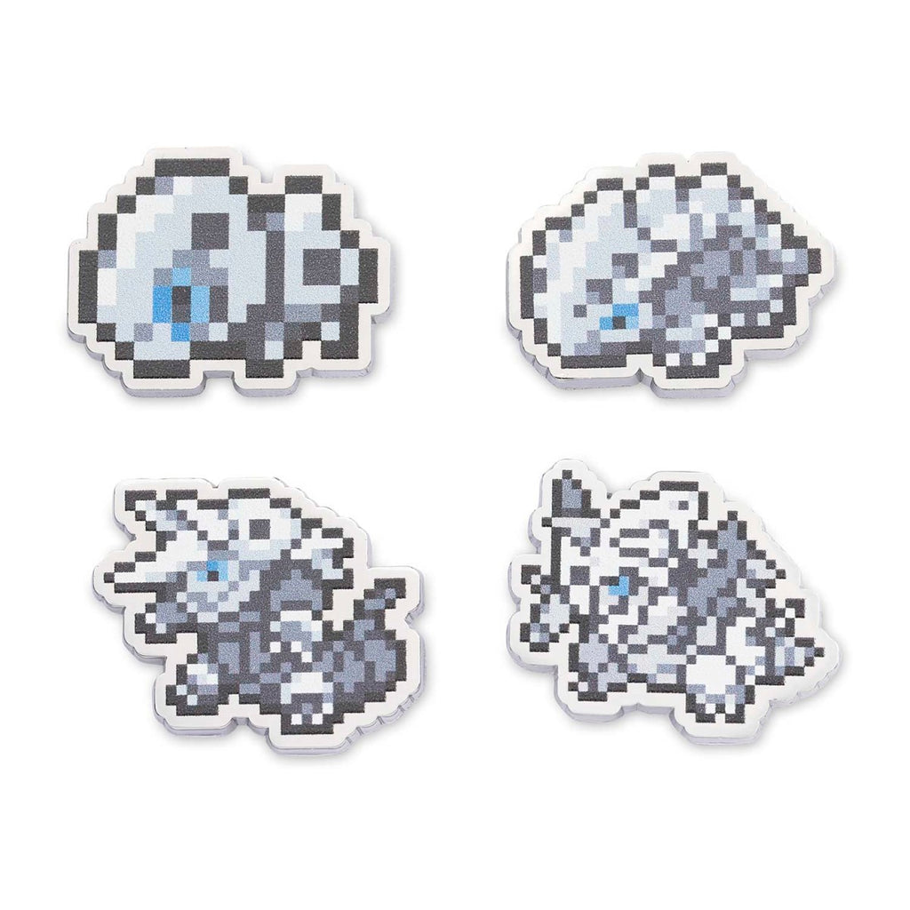 Aron, Lairon, Aggron & Mega Aggron Pokémon Pixel Pins (4-Pack)