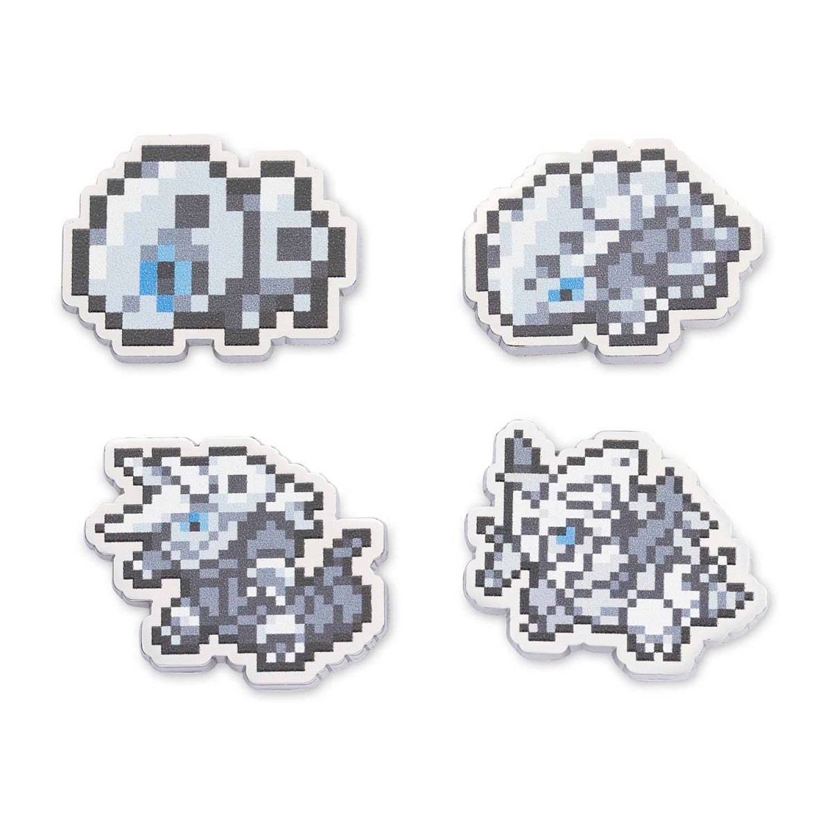 Aron, Lairon, Aggron & Mega Aggron Pokémon Pixel Pins (4-Pack)