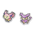Skitty & Delcatty Pokémon Pixel Pins (2-Pack)