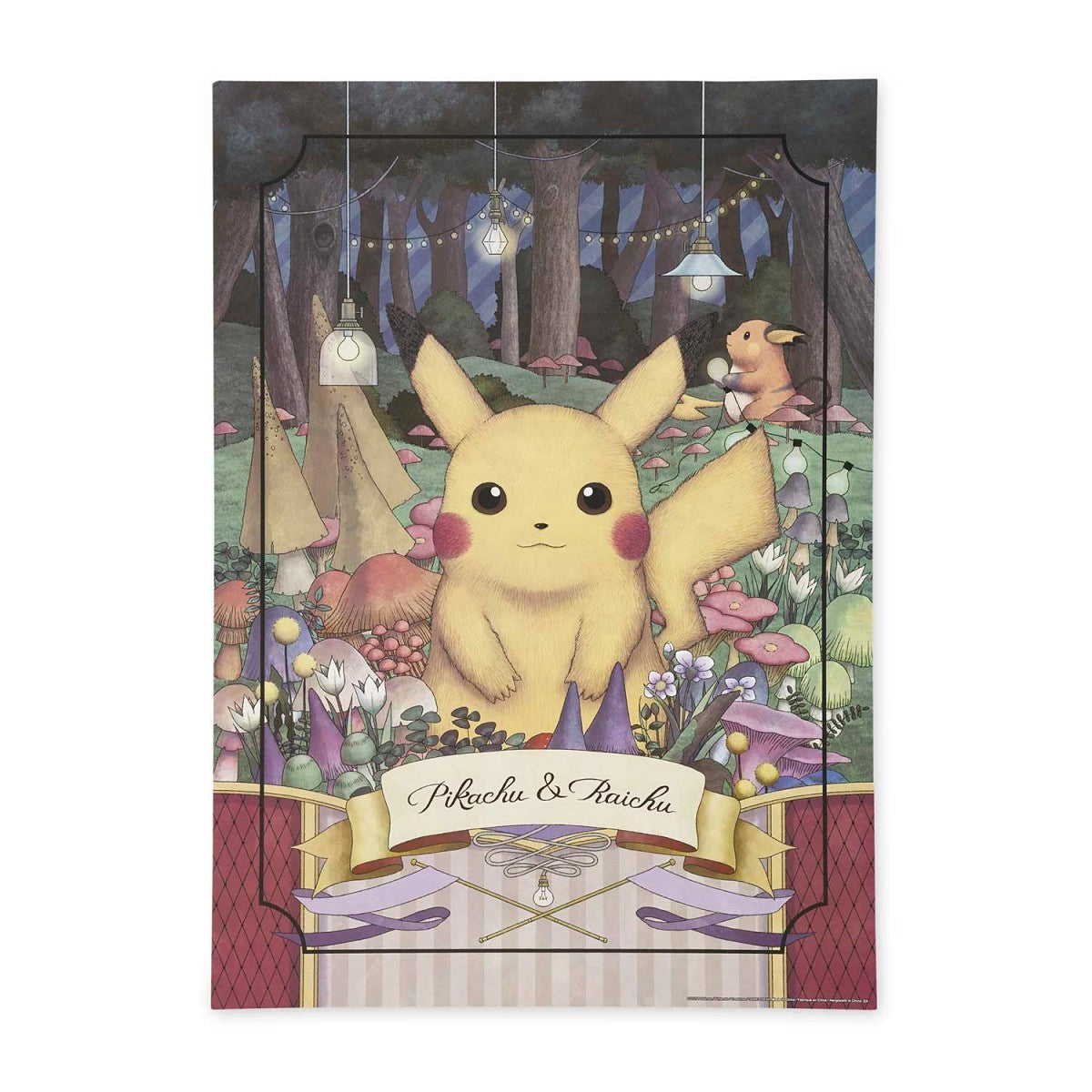Pikachu & Raichu Forest Puzzle (1,000 Pieces)