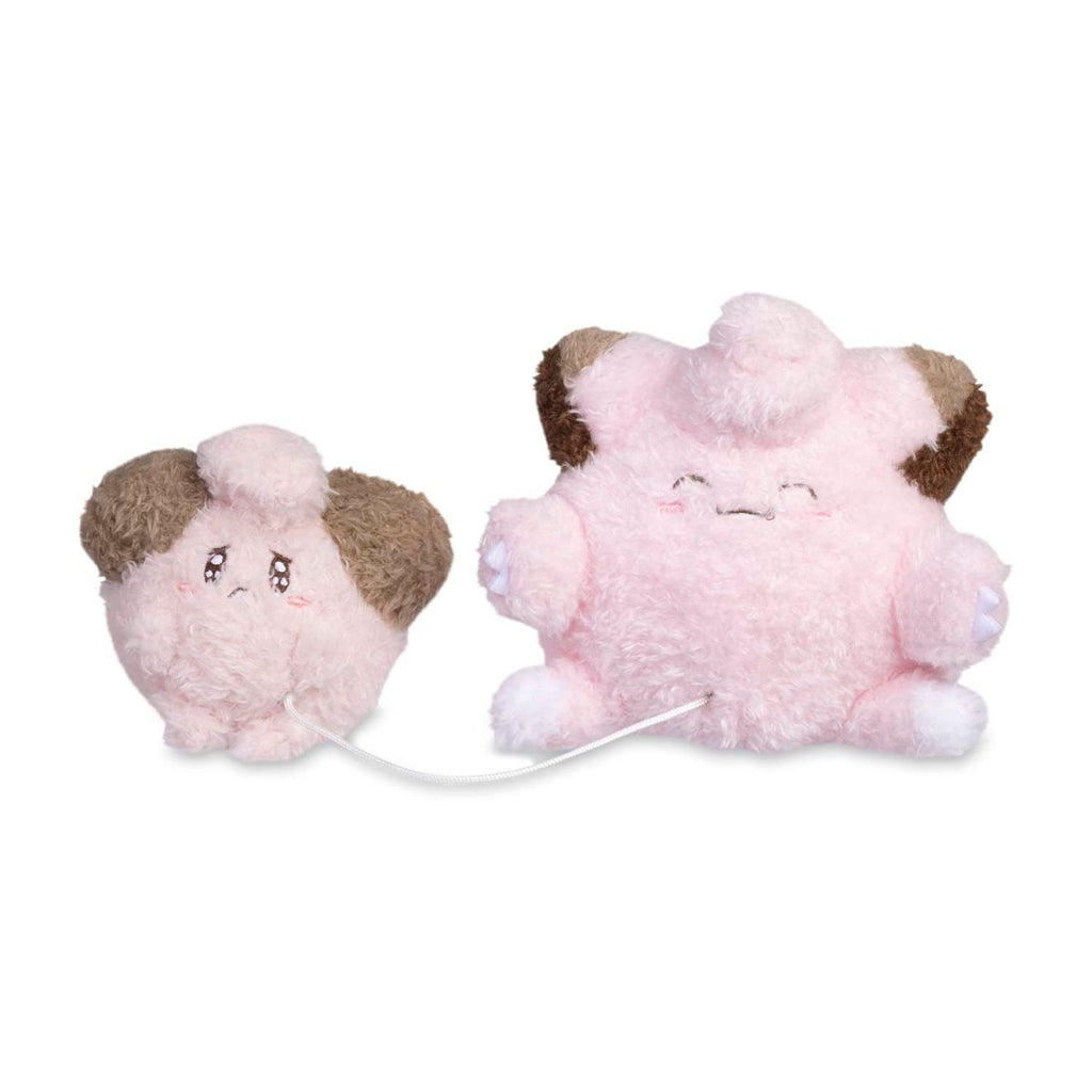 Cleffa & Clefairy Pokémon Sweet Support Plush - 9 In.