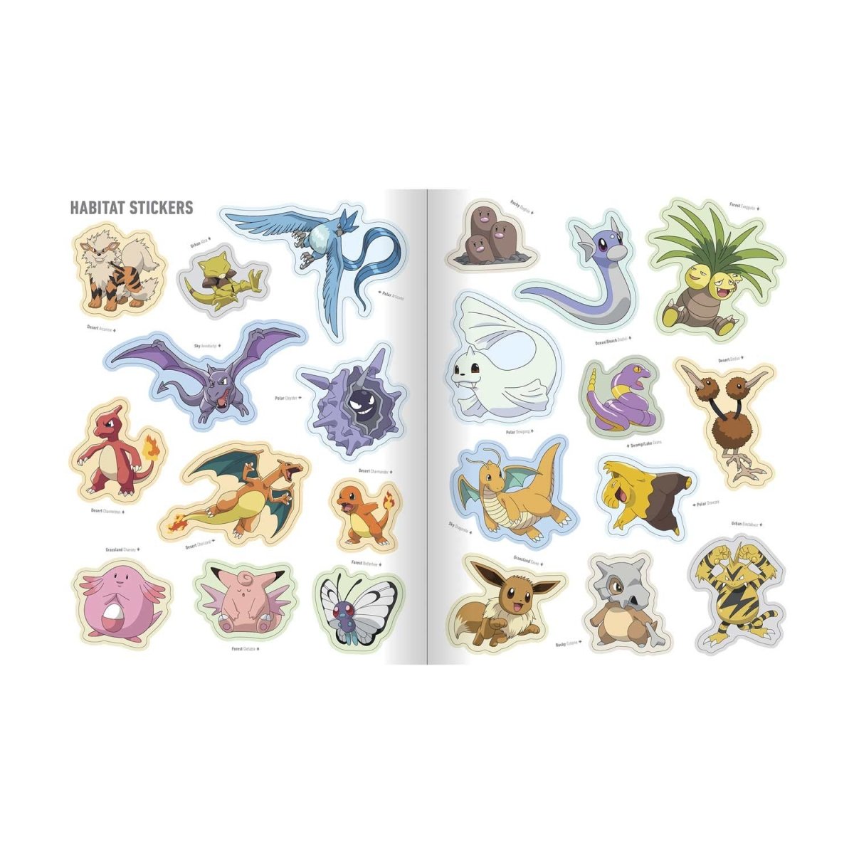 Pokémon: The Official Sticker Book Of The Kanto Region
