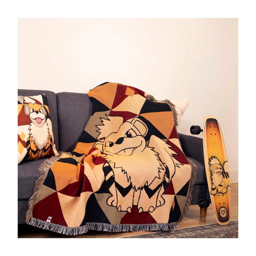 Growlithe Pokémon Home Accents Jacquard Throw Blanket