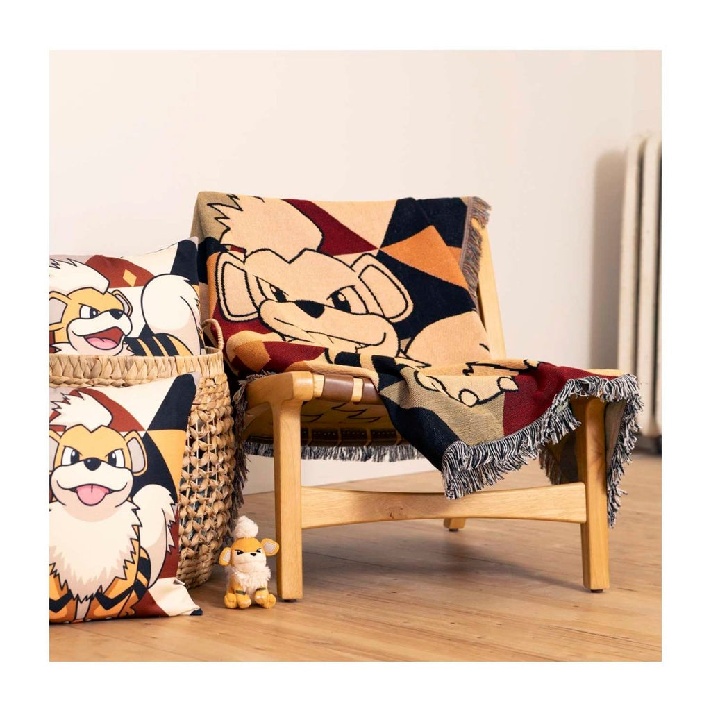 Growlithe Pokémon Home Accents Jacquard Throw Blanket