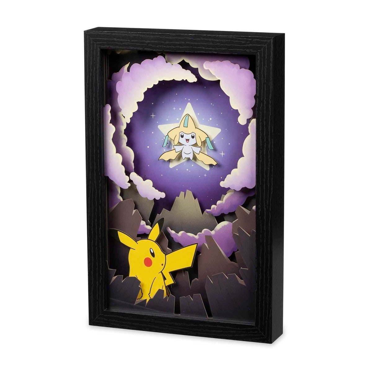 Jirachi Mythical Sights Layered Wall Art