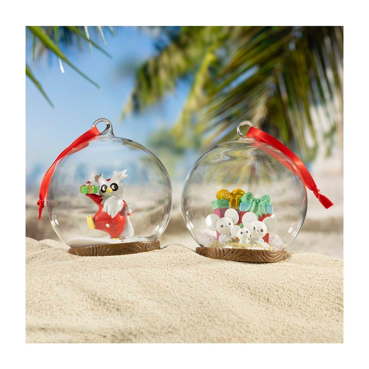Delibird Pokémon Holiday Globe Ornament