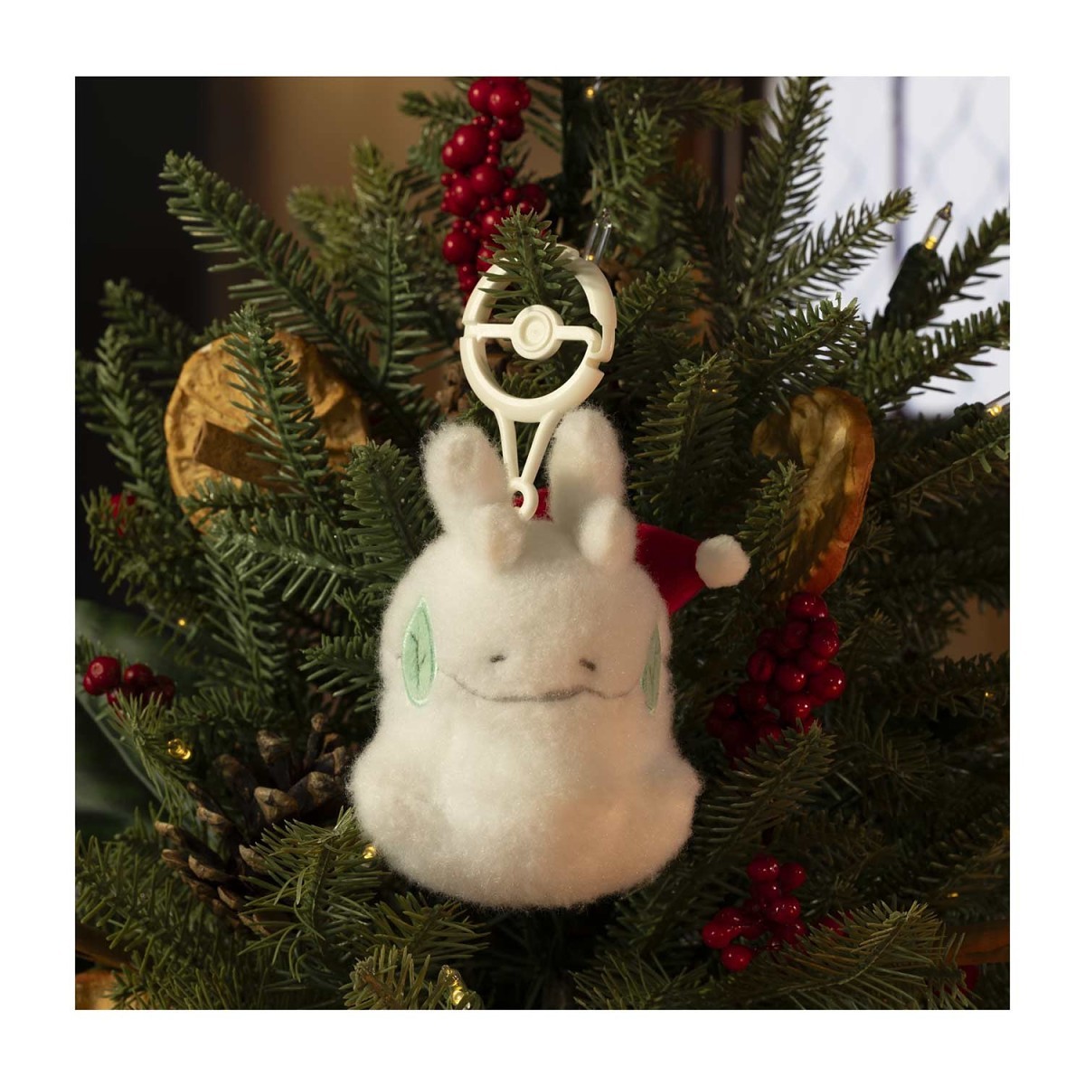 Goomy Snowman Pokémon Holiday Wishes Plush Key Chain