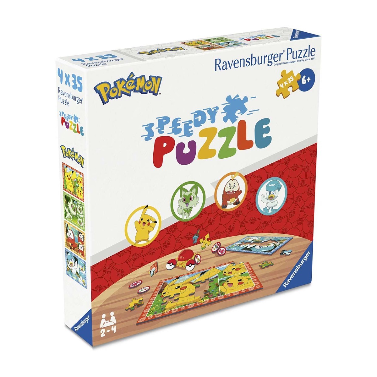 Pokémon Speedy Puzzle 4-Pack By Ravensburger (35 Pieces Each)