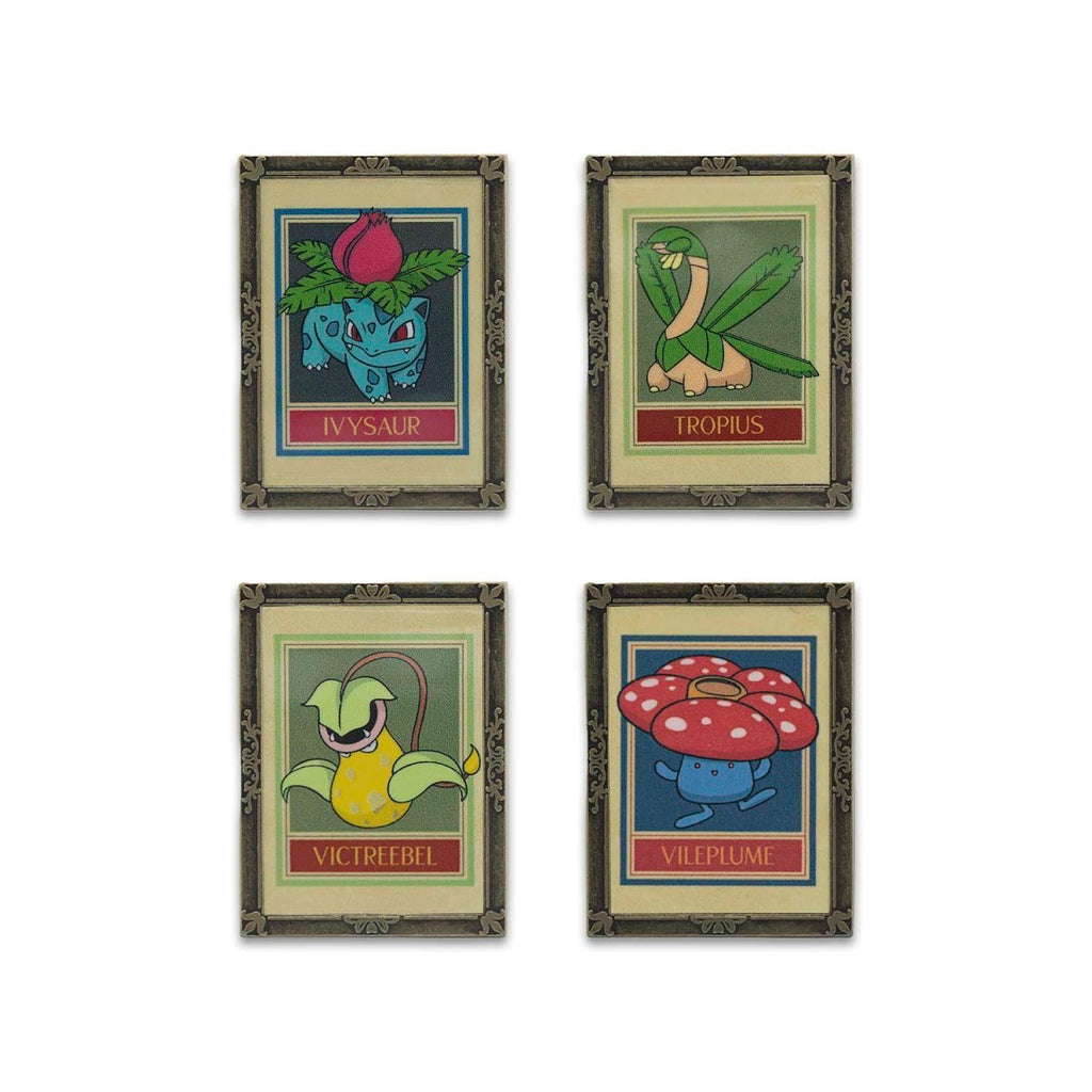 Pokémon × Natural History Museum: Botanical Panel Pin Box Set (4-Pack)