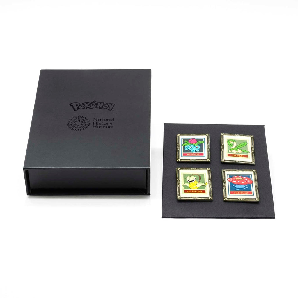 Pokémon × Natural History Museum: Botanical Panel Pin Box Set (4-Pack)