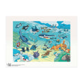 Pokémon × Natural History Museum: Pokémon In Water Print