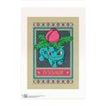 Pokémon × Natural History Museum: Ivysaur Botanical Panel Print