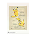 Pokémon × Natural History Museum: Pikachu Scientific Drawing Print