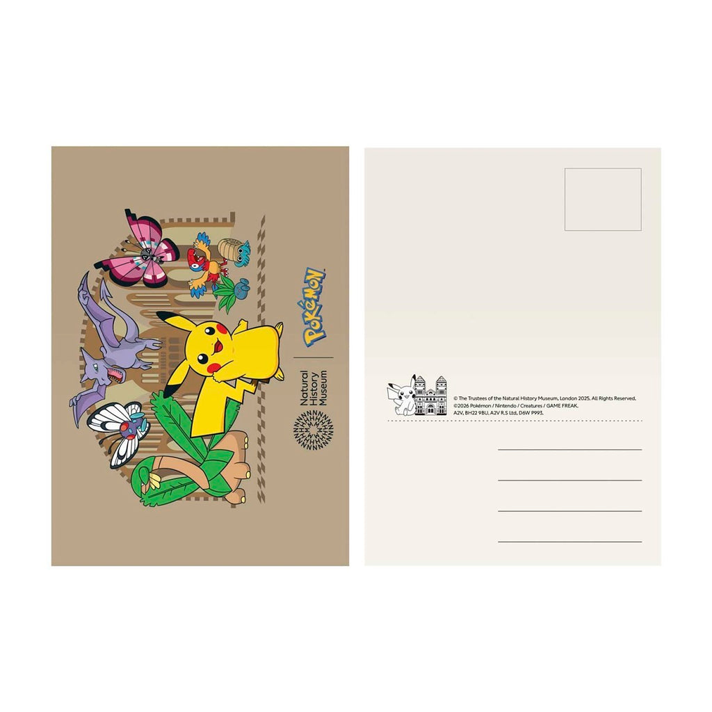 Pokémon × Natural History Museum: Postcard Book (12-Pack)