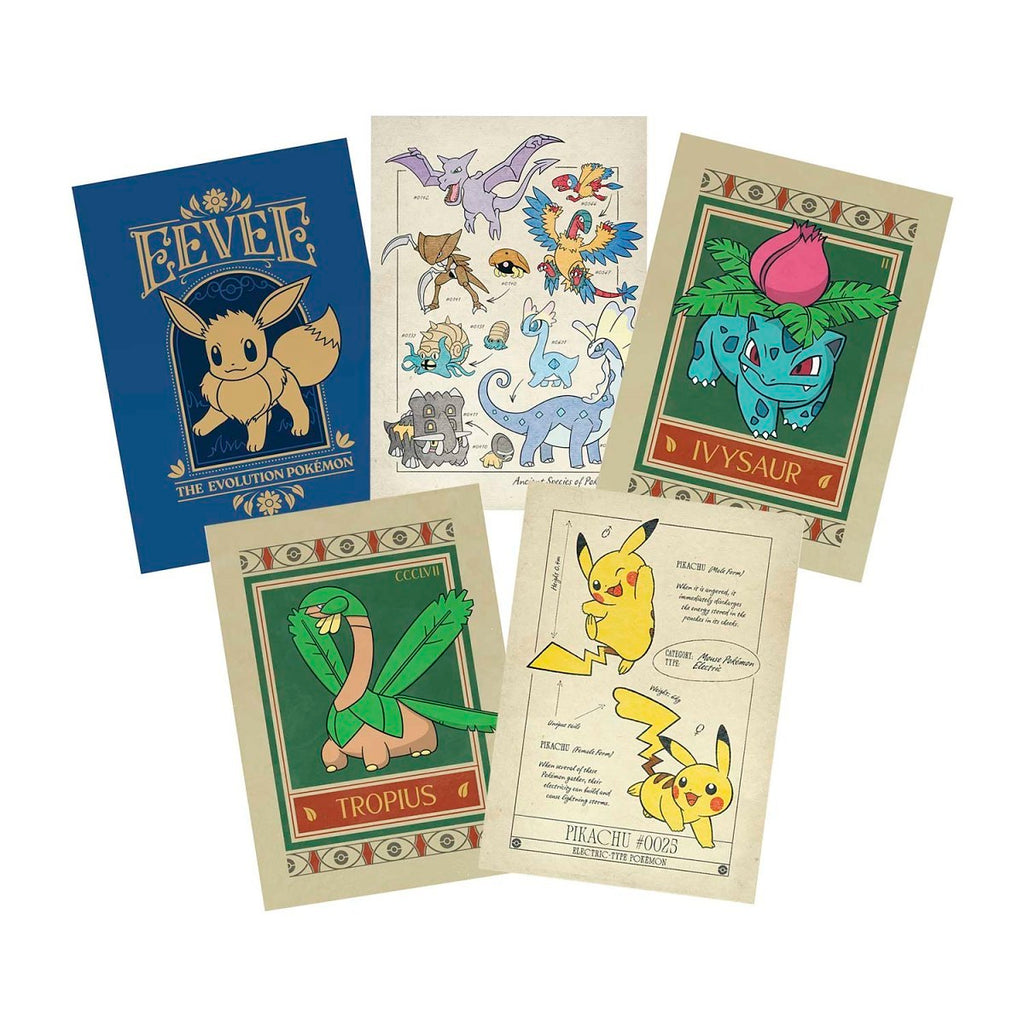 Pokémon × Natural History Museum: Postcard Book (12-Pack)