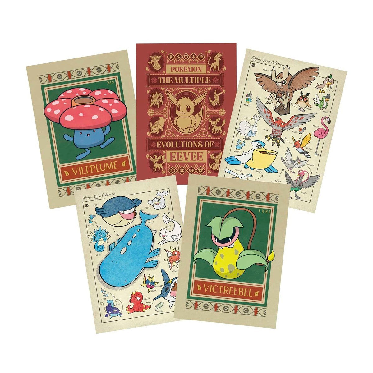 Pokémon × Natural History Museum: Postcard Book (12-Pack)