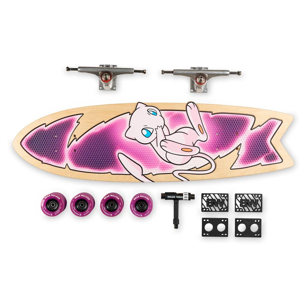 Pokémon Center × Bear Walker: Mew Skateboard