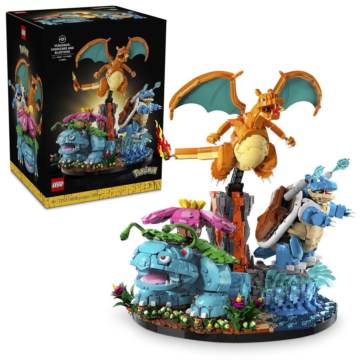 LEGO® Pokémon™ Venusaur, Charizard & Blastoise