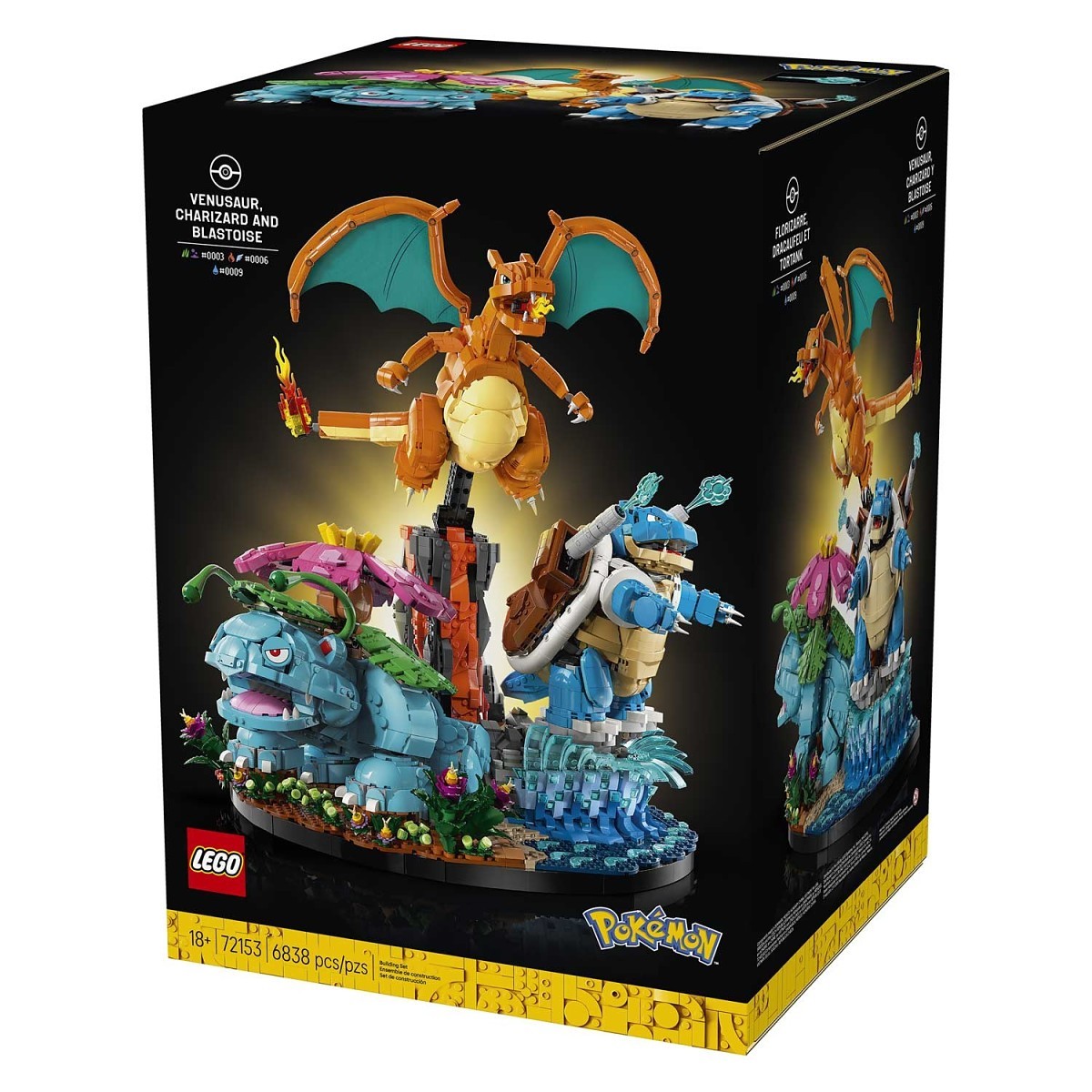LEGO® Pokémon™ Venusaur, Charizard & Blastoise