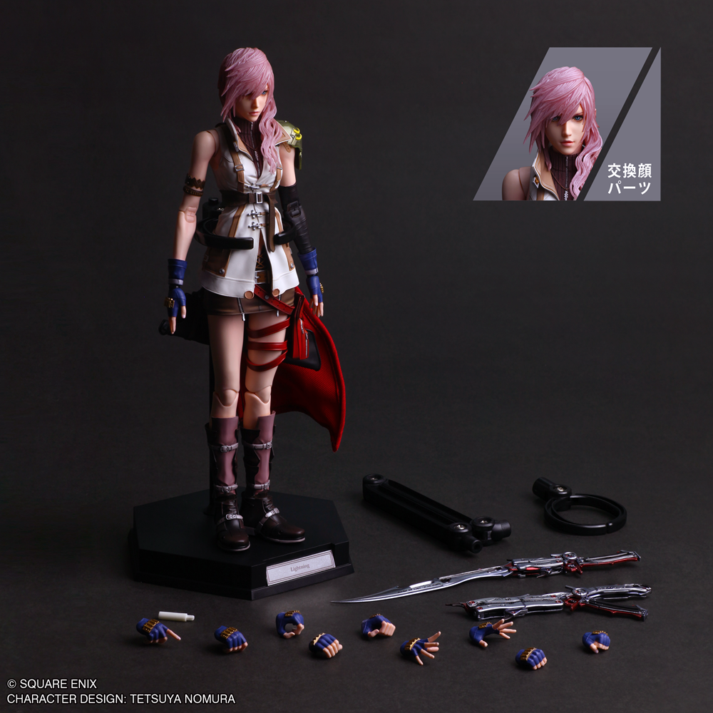 FINAL FANTASY XIII PLAY ARTS SHIN Action Figure LIGHTNING