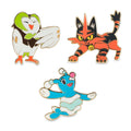 Dartrix, Torracat & Brionne Pokémon Pins (3-Pack)