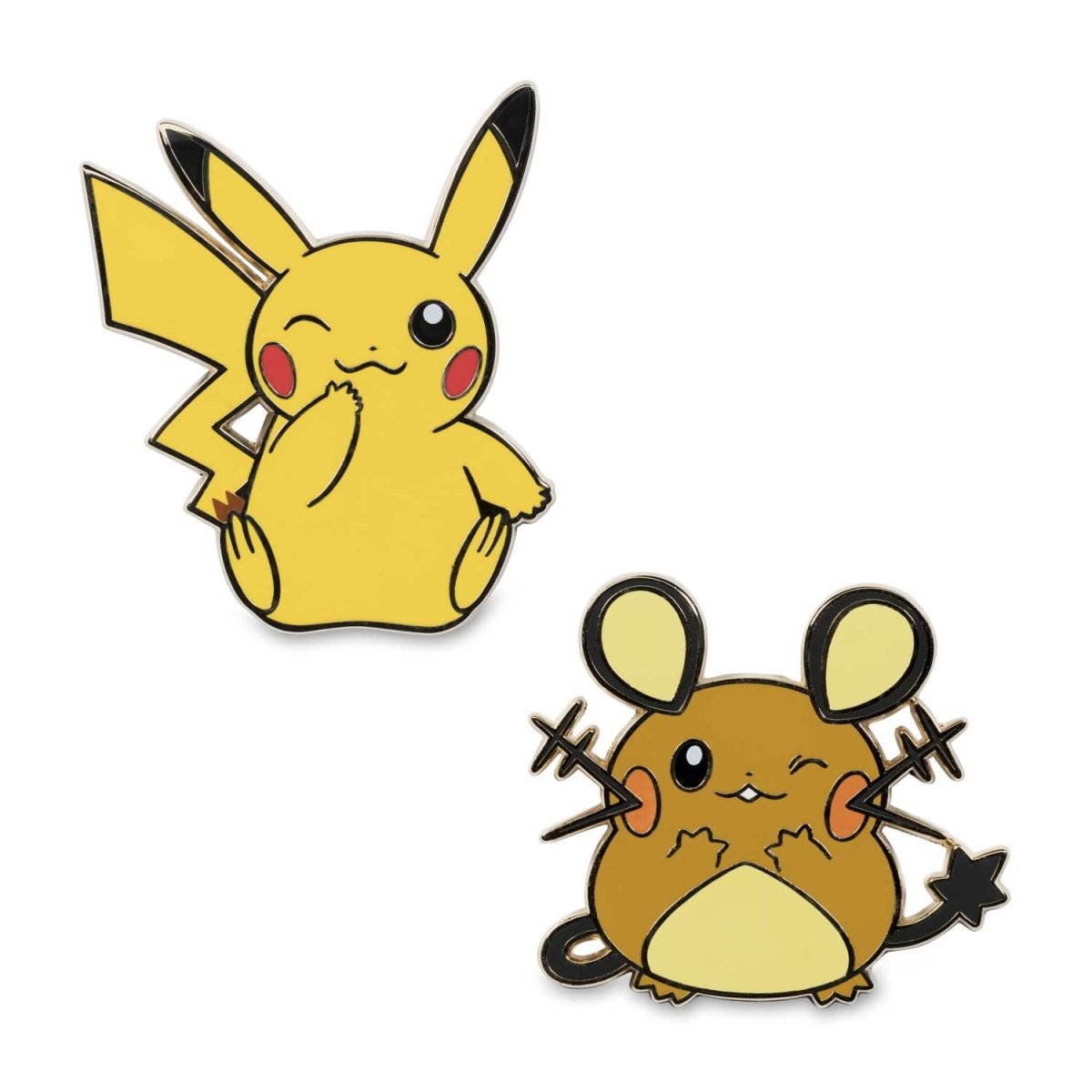 Pikachu & Dedenne Pokémon Pins (2-Pack)