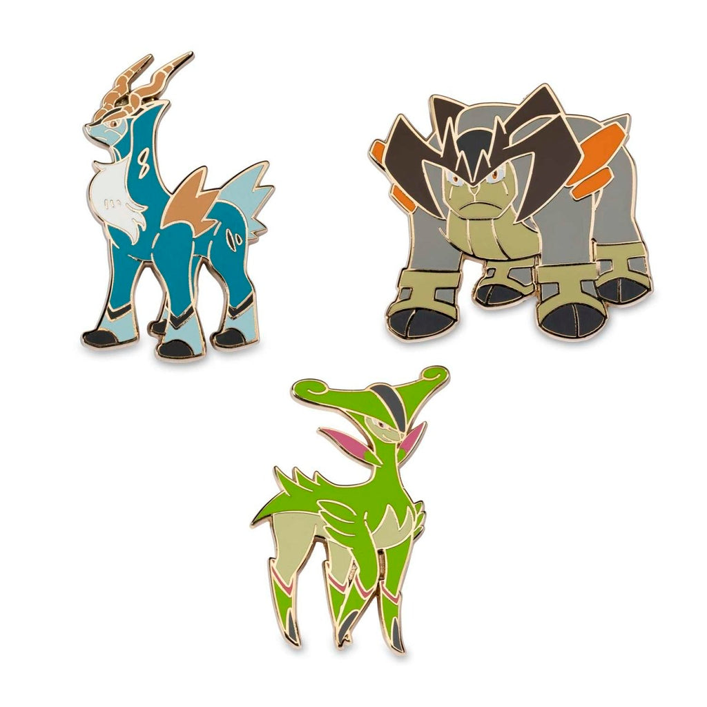 Cobalion, Terrakion & Virizion Pokémon Pins (3-Pack)