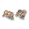 Doduo & Dodrio Pokémon Pixel Pins (2-Pack)