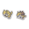 Sandshrew & Sandslash Pokémon Pixel Pins (2-Pack)