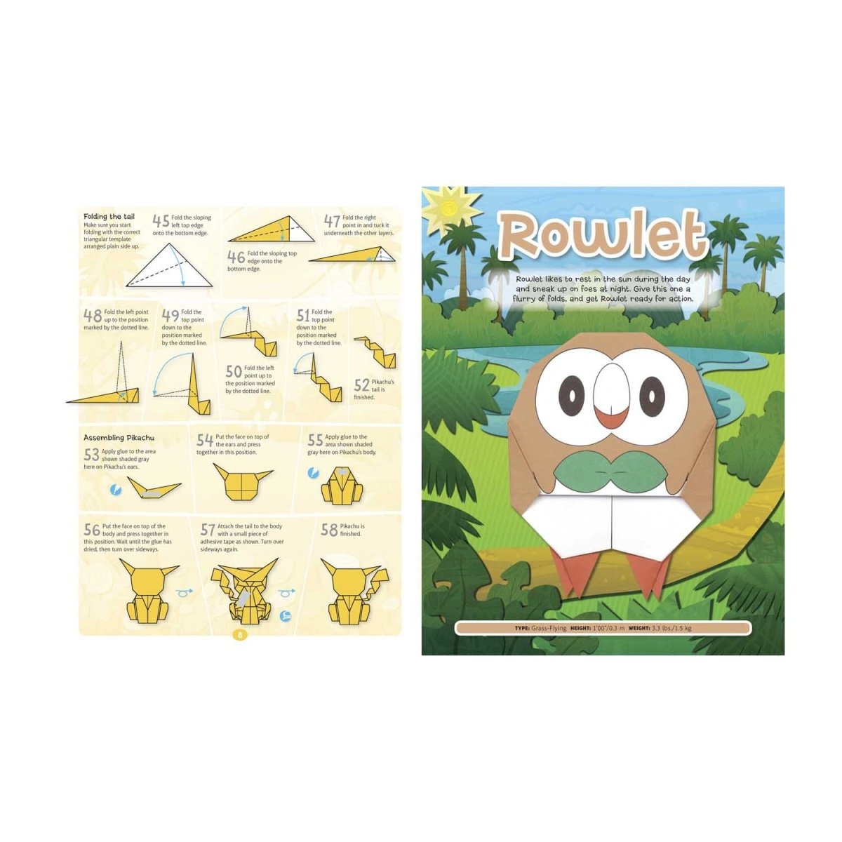 Pokémon Origami: Fold Your Own Alola Region Pokémon