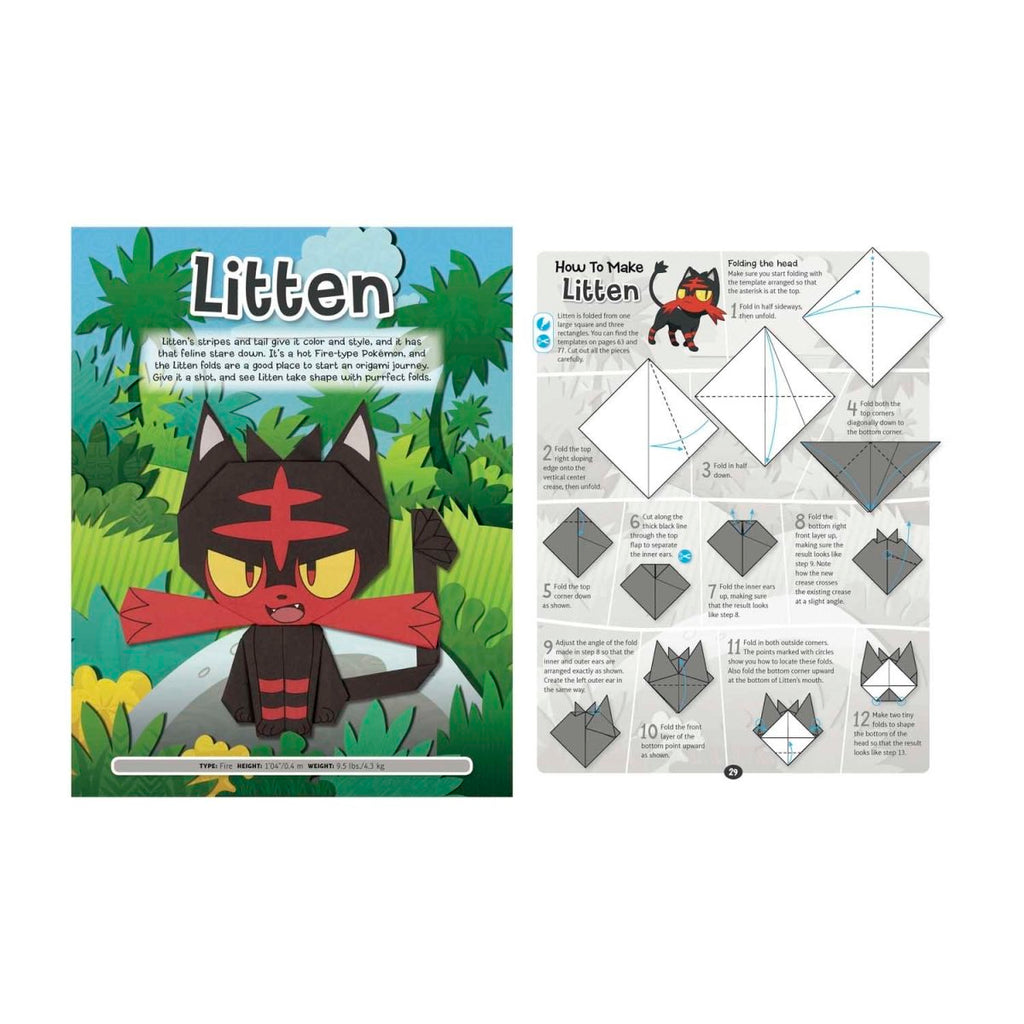 Pokémon Origami: Fold Your Own Alola Region Pokémon