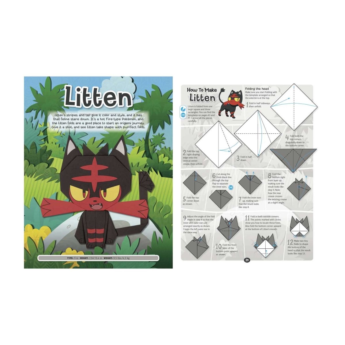 Pokémon Origami: Fold Your Own Alola Region Pokémon