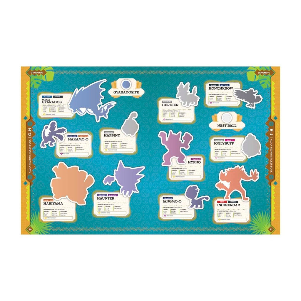 Pokémon Alola Region Sticker Book