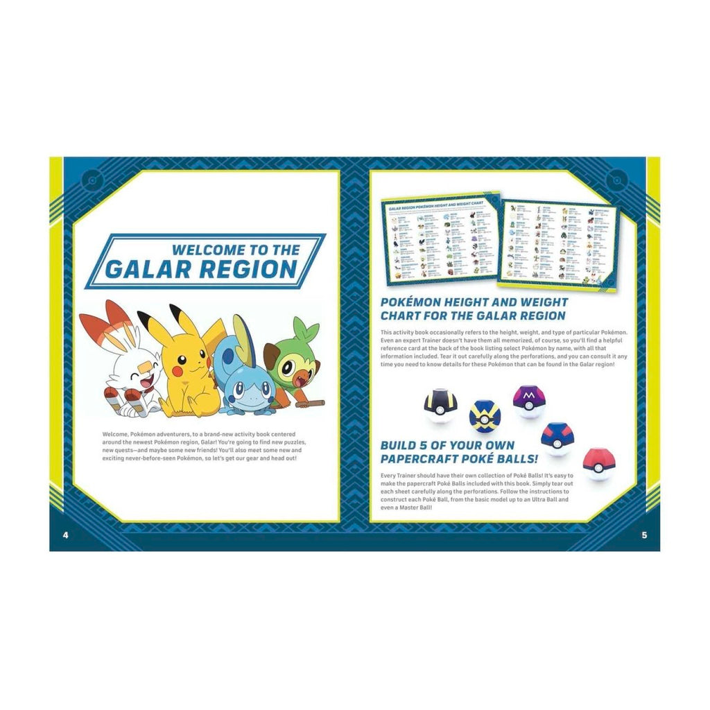 Pokémon Official Galar Region Activity Book