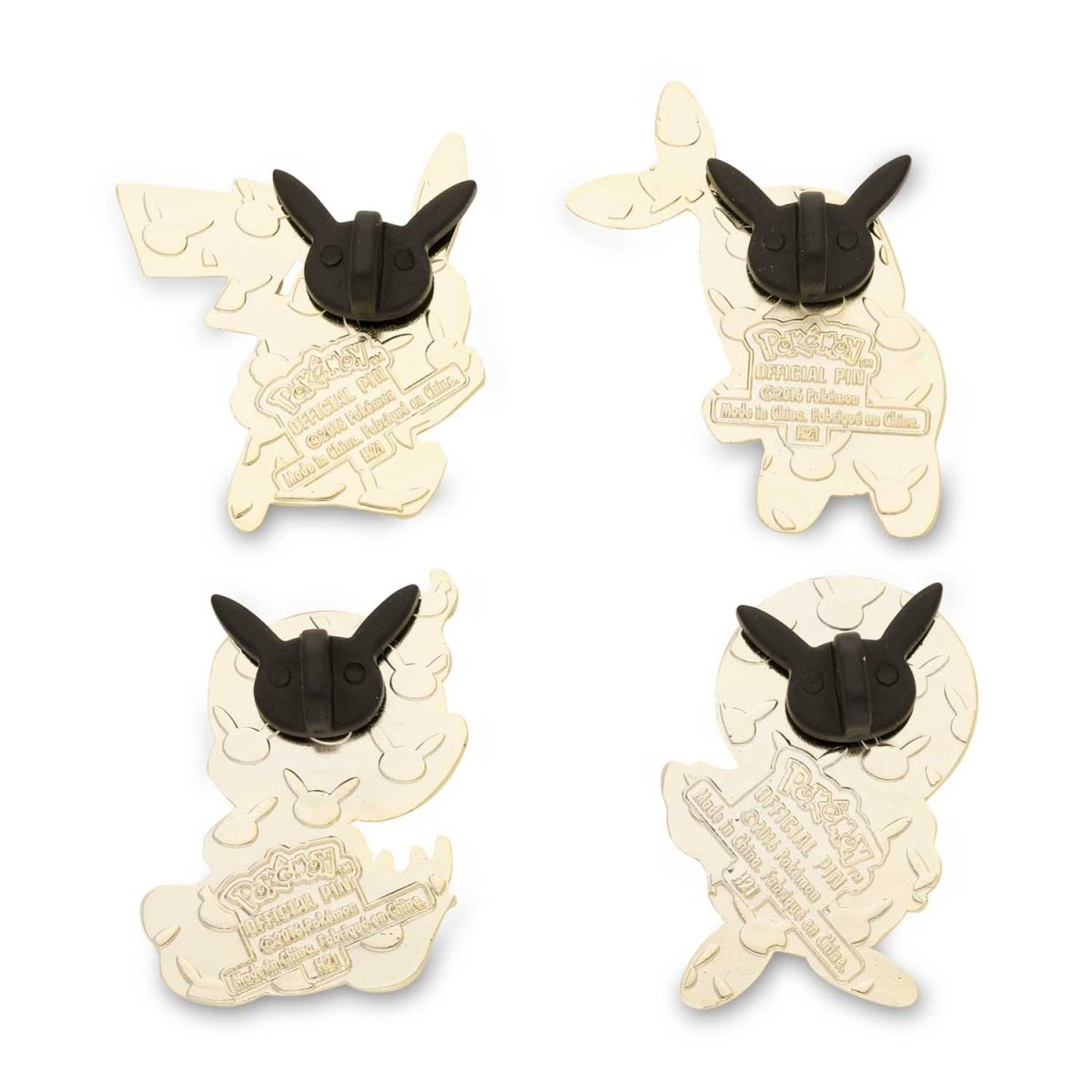 Pikachu, Turtwig, Chimchar & Piplup Pokémon Pins (4-Pack)