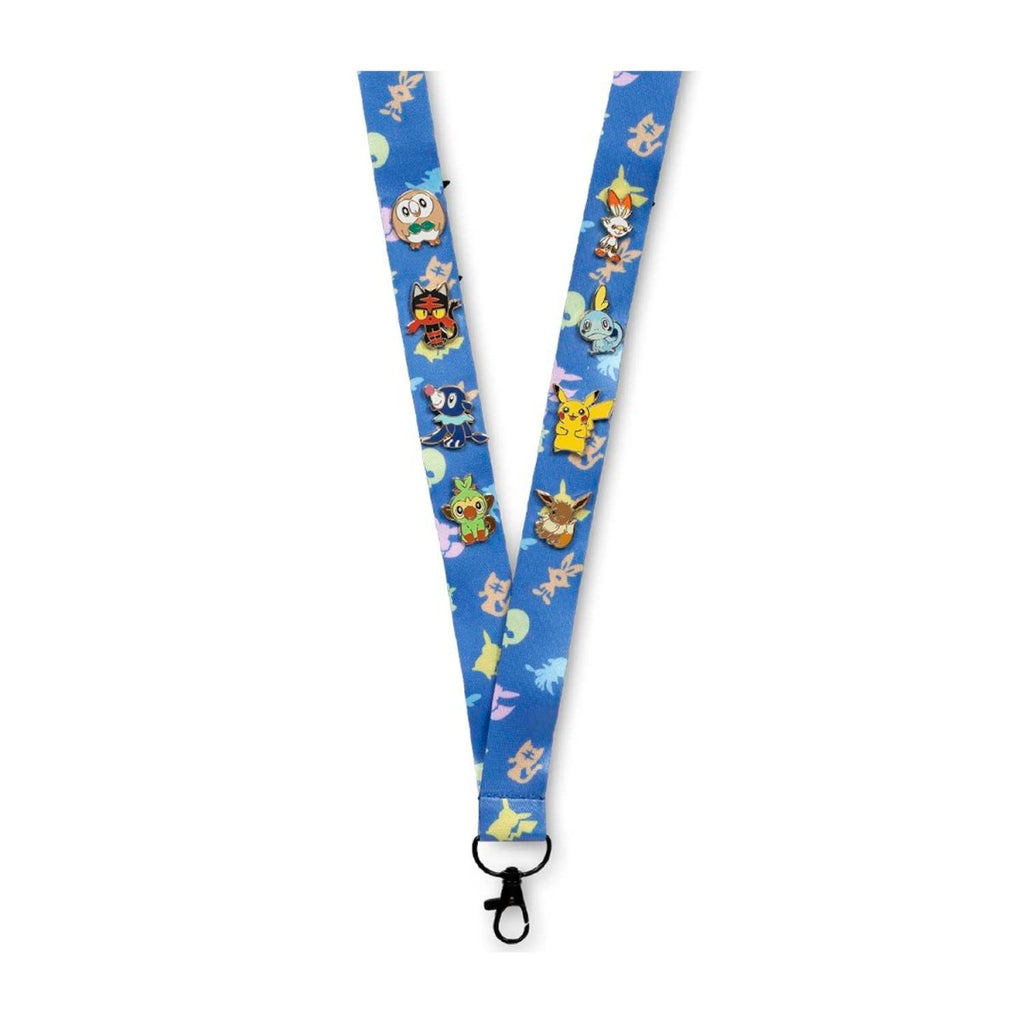 Alola & Galar First Partner With Pikachu & Eevee Lanyard & Mini Pokémon Pins (8-Pack)