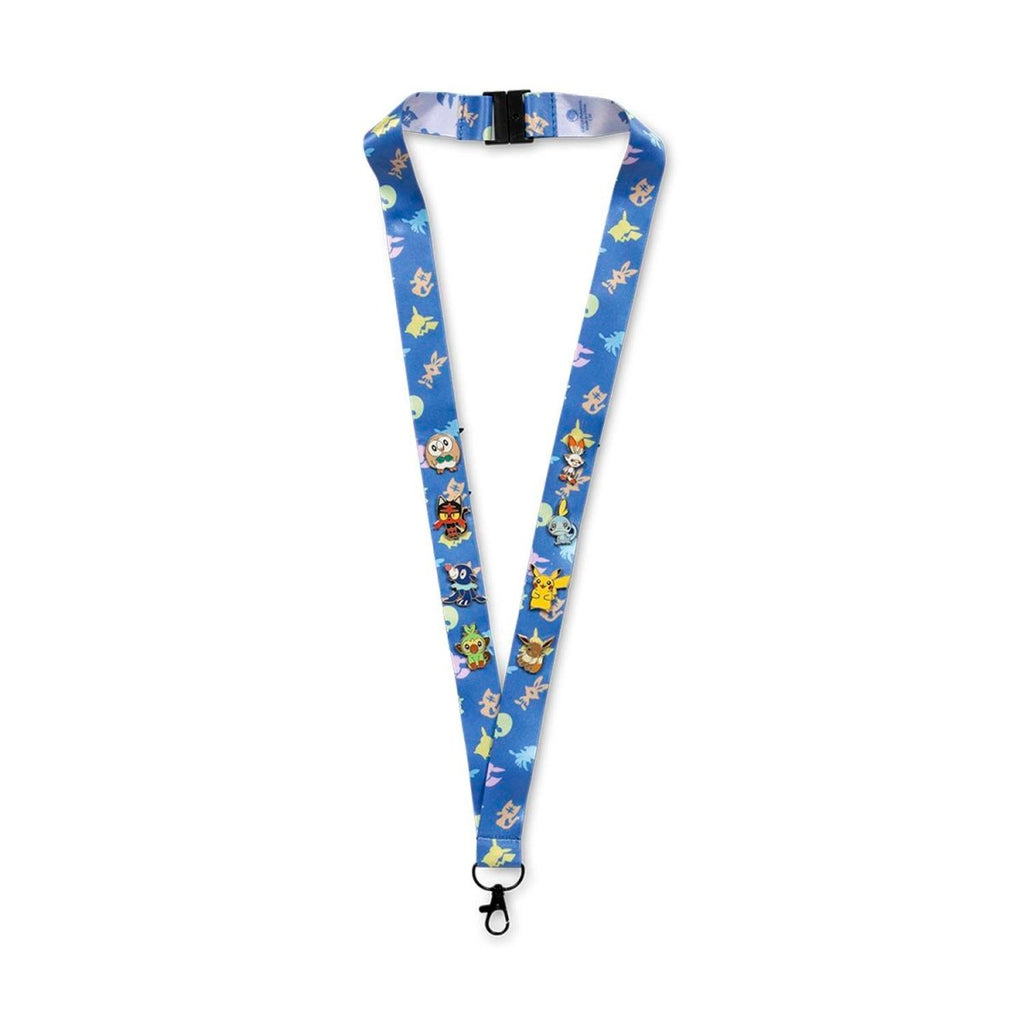 Alola & Galar First Partner With Pikachu & Eevee Lanyard & Mini Pokémon Pins (8-Pack)