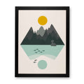 Lapras Mountains Black Framed Wall Art